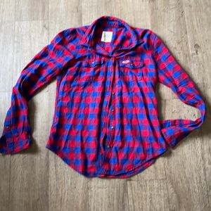 Hollister plaid button down